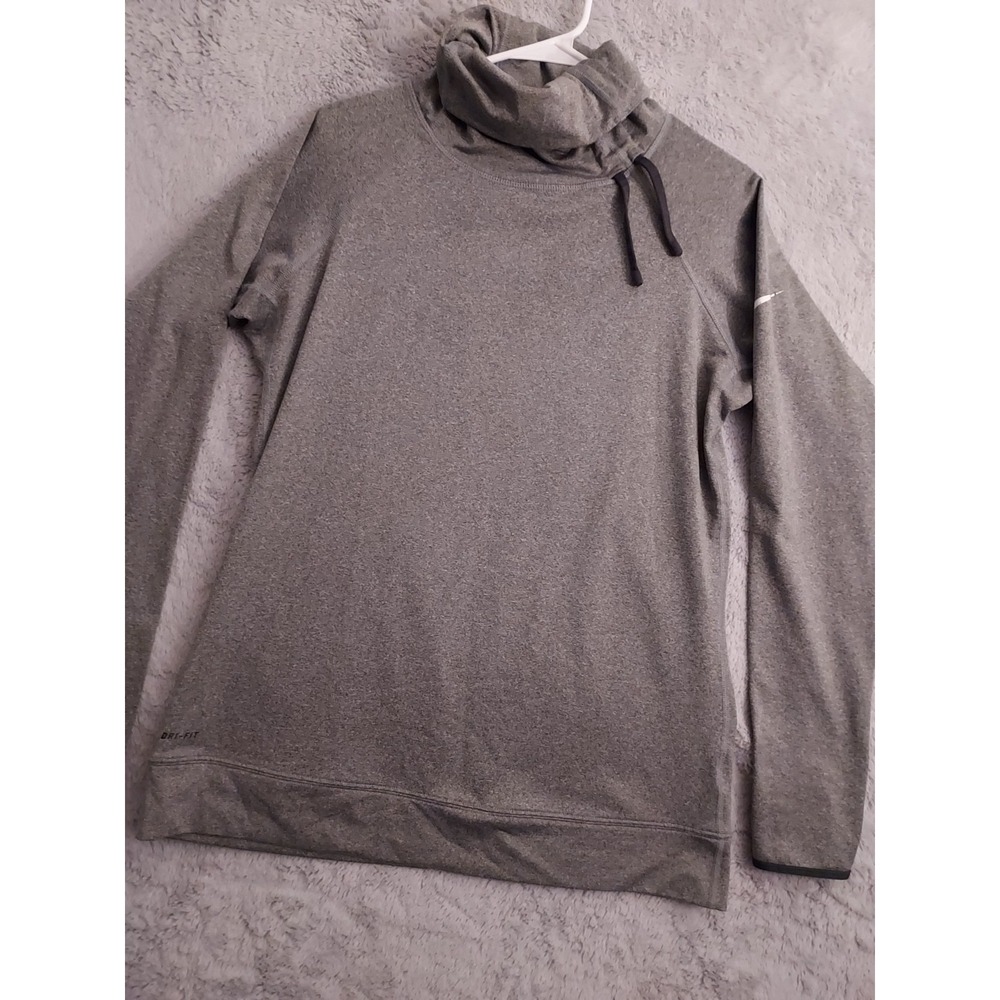 Nike Pro Sweatshirt Womens Extra Large Hyperwarm Turtleneck Drawstring Dri‎ Fit
